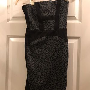 NWT aqua mini strapless dress